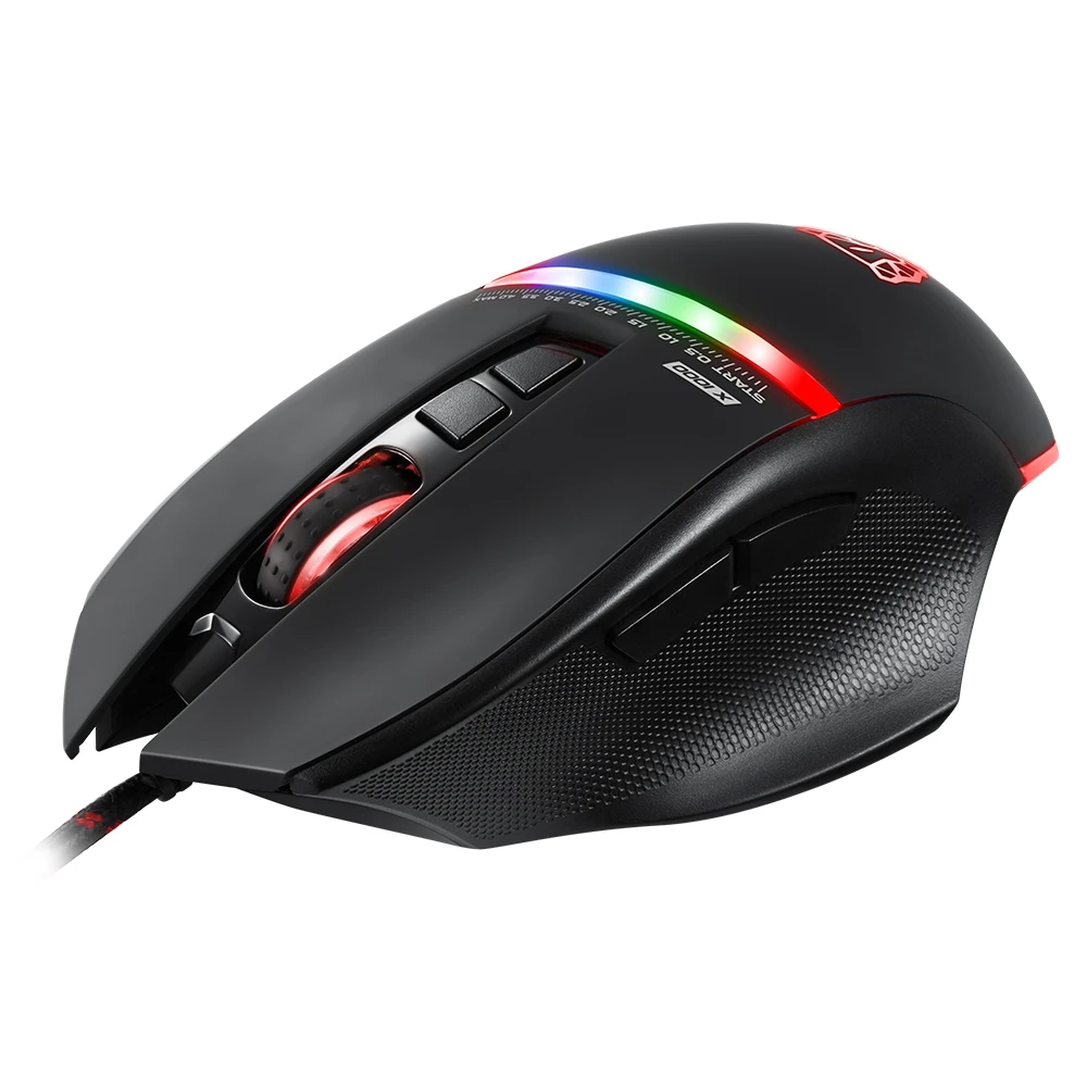 Motospeed V10 Проводная игровая мышь USB светодиодсветодиодный оптическая геймерская