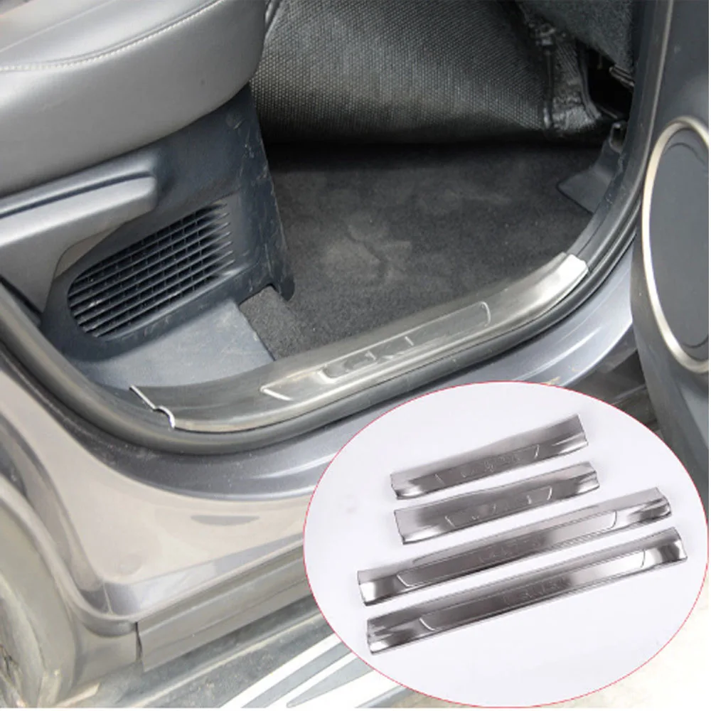 

4pcs/set Stainless Steel Inside Door Sill Scuff Plate Cover Trim For Lexus NX NX200 NX300 2016