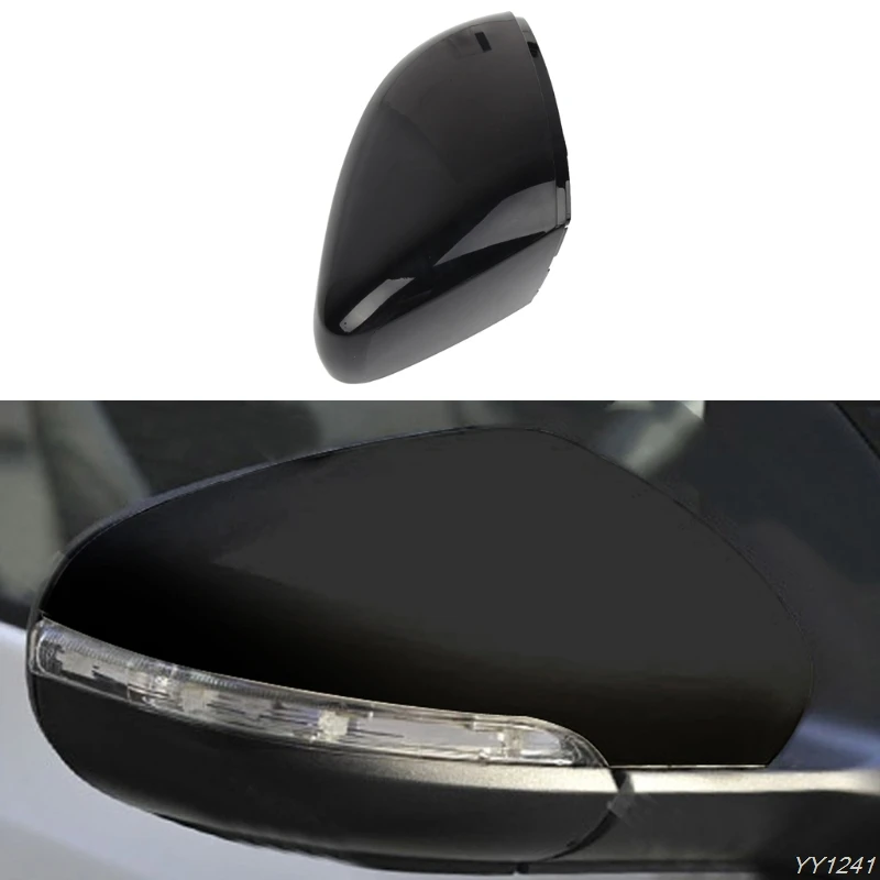 Co pilot side Replacement Glossy Black Rear View Mirror Cover For VW