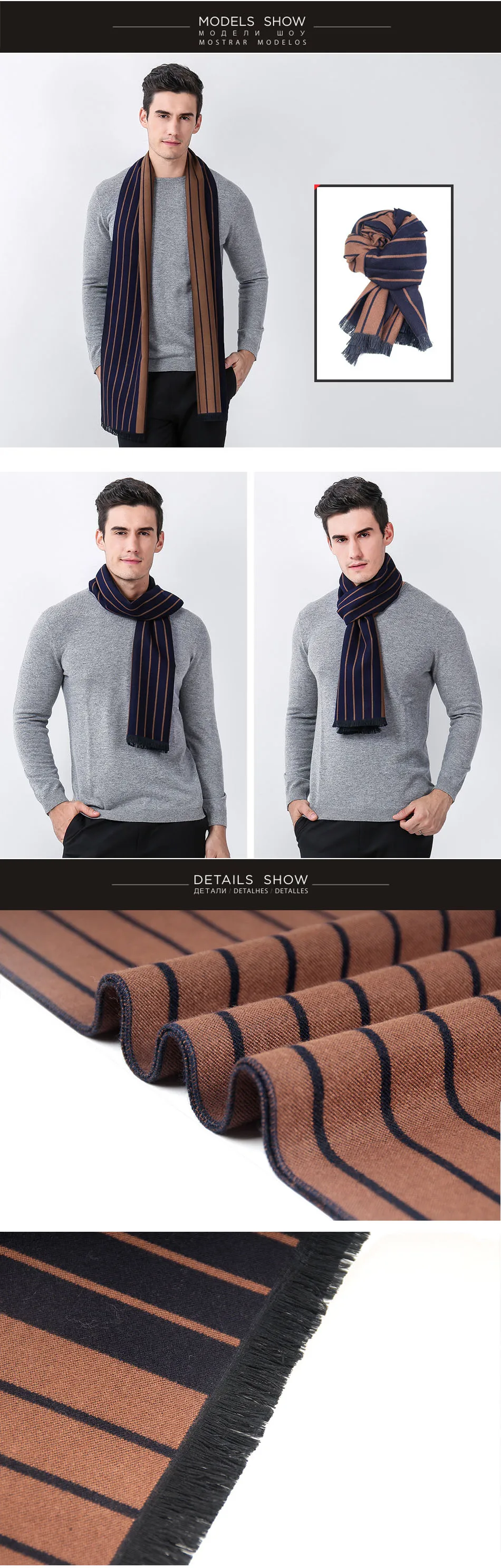 Шарфы для мужчин зимний теплый шарф подарок накидка аксессуары из шифона Одежда для женщин Роскошная брендовая кашемировая клетчатая