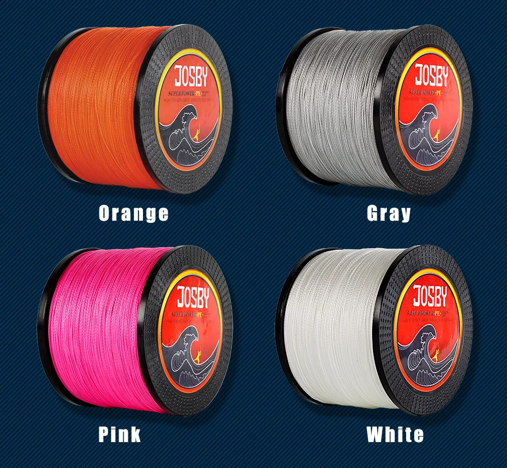 Linha de Pesca Trançado de Linha Cabo para Sall Josby Multifilamento 1000 M e 1094 Jardas Strong pe Fio Trançada 4x Super Super Trançada 14 m 1094 jardas forte pe trançado linha