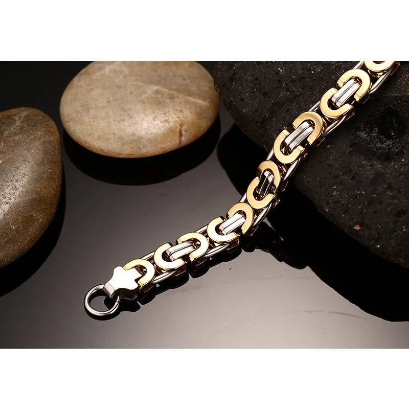 Мужской браслет цепочка из нержавеющей стали в стиле панк|chain bracelet|male jewelrystainless steel