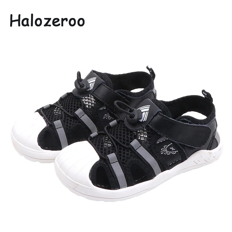 

Summer 2019 New Kids Beach Sandals Baby Girls Hollow Sandals Children Casual Shoes Boys Black Sandals Toddler Soft Brand Sandals