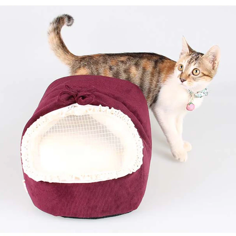 JOVIVIAN Newborn Cat Cotton Bed Winter Warm Soft Baby Crib Small Milk Pet Cat Nestin Cat Beds