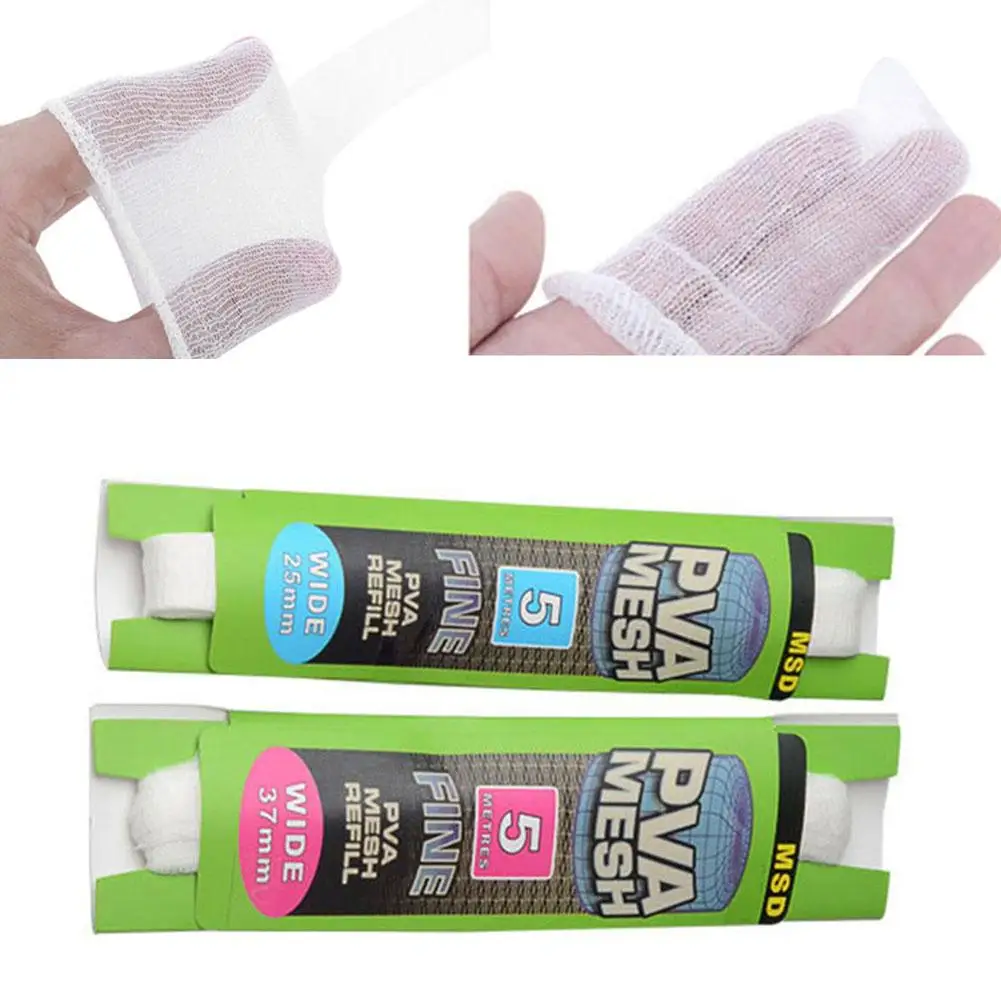 

PVA Mesh Refill 5m Narrow Fishing Soluble Network Refill 25/37mm Stocking Bait Bag Protect Fish Net Environmental Economy