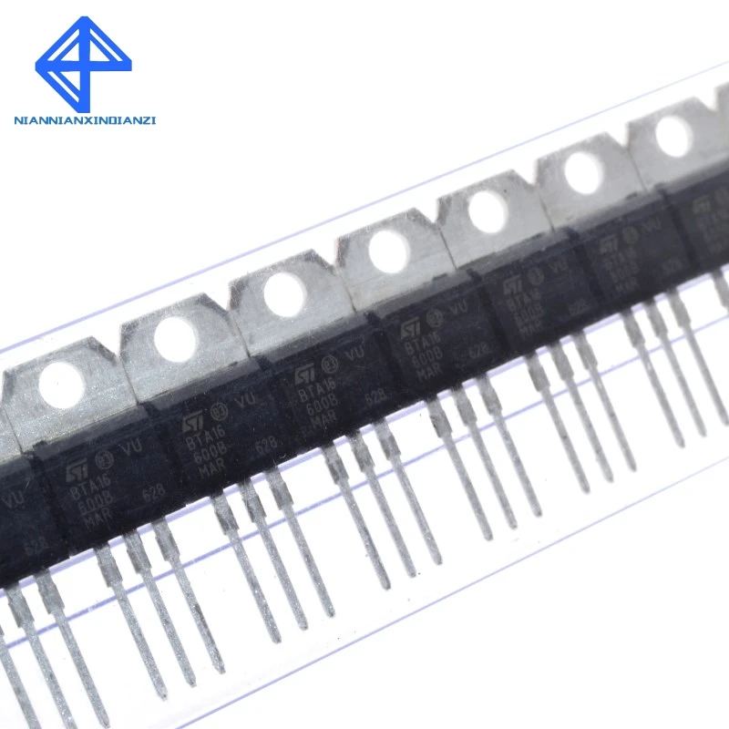 100PCS BTA16 600B Triacs 16 Amp 600 Volt TO 220 новые оригинальные стандартные TRIACS|Интегральные