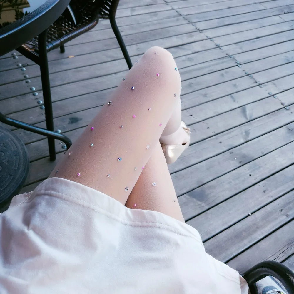 Summer Diamond Pantyhose Women Sexy Fashion Shiny Rhinestone Tights