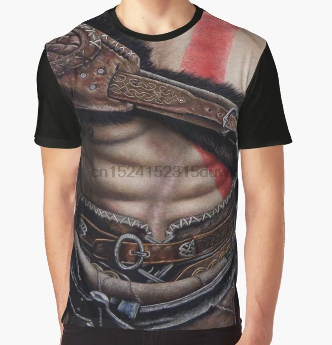 

All Over Print T-Shirt Men Funy tshirt Kratos God of War Short Sleeve O-Neck Graphic Tops Tee women t shirt