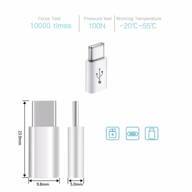 Кабель USB Type C адаптер usb c для xiaomi mi5 mi4c samsung galaxys7 Macbook nexus x5|convertor| |