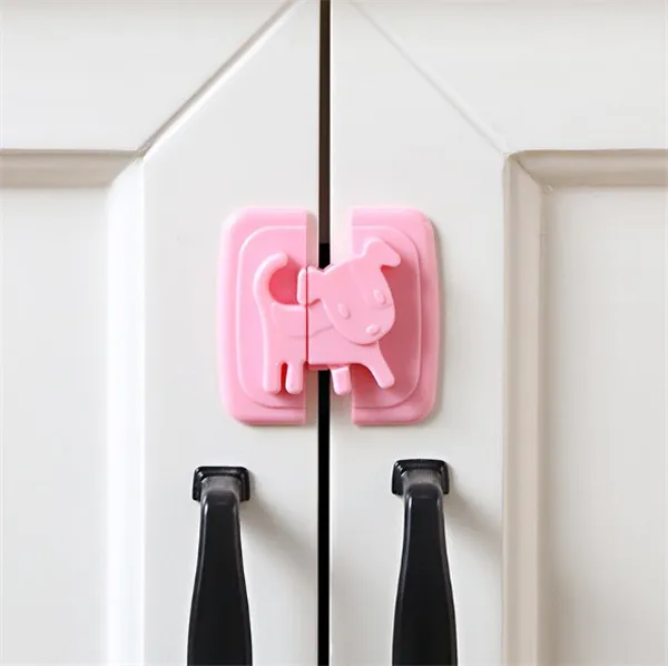

Latest model1Pcs Puppy shape Child Lock Protection Of Children Locking Doors For Children's Safety Kids Plastic Lock best sellin