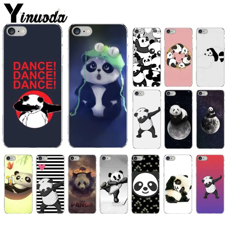 Yinuoda панда Dab на EM Мягкий Силиконовый ТПУ чехол для телефона iPhone 5 5Sx 6 7 7plus 8 8Plus X XS MAX