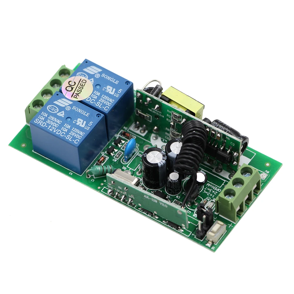 AC 85V 110V 220V 250V 2CH RF беспроводной пульт дистанционного управления Переключатели 1000m