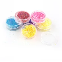 4 шт. тени для век порошок детский сценический Блеск порошок невесты Красота Макияж ногтей пленка блестящая пудра