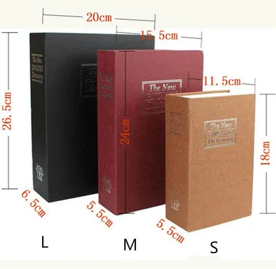

New simulation books safes keys passwords metal dictionaries shapes money cans creative books money cans
