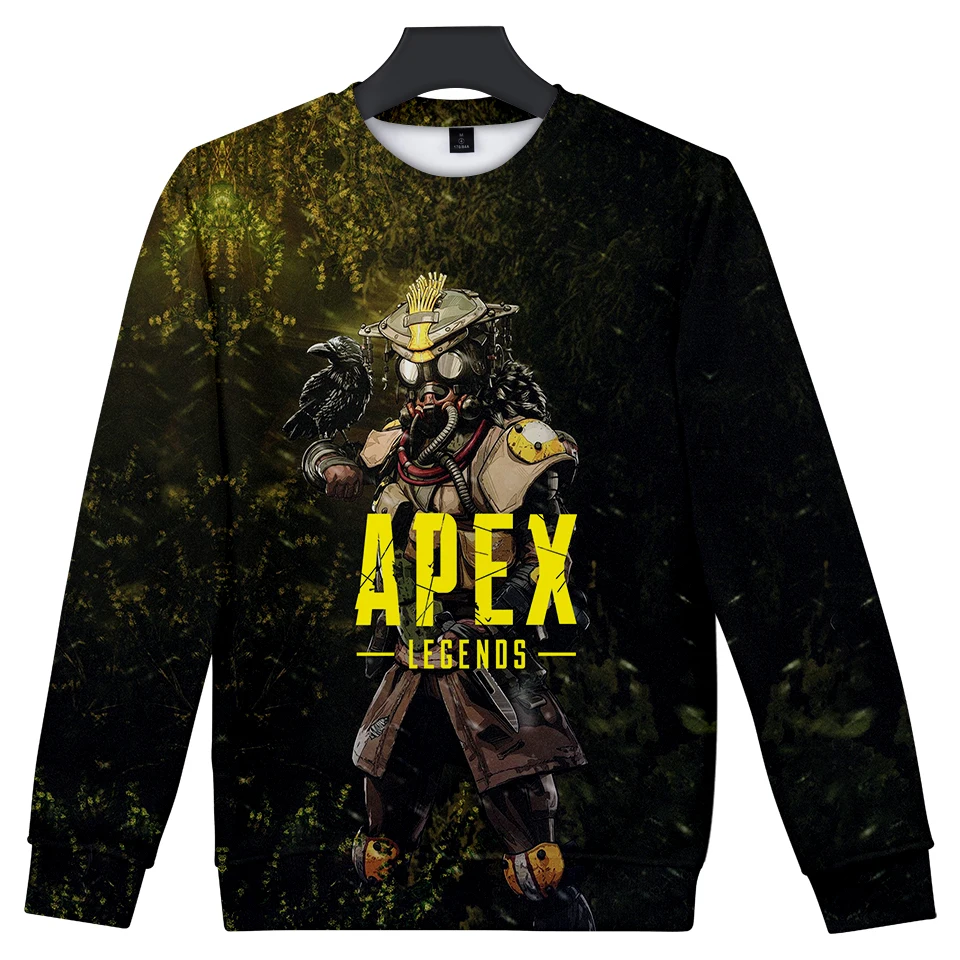 aikooki 3D hop Round neck sweater streatwear summer Fashion long-sleeved funny t shirts cotton Sweatshirt Mens Clothing Summer