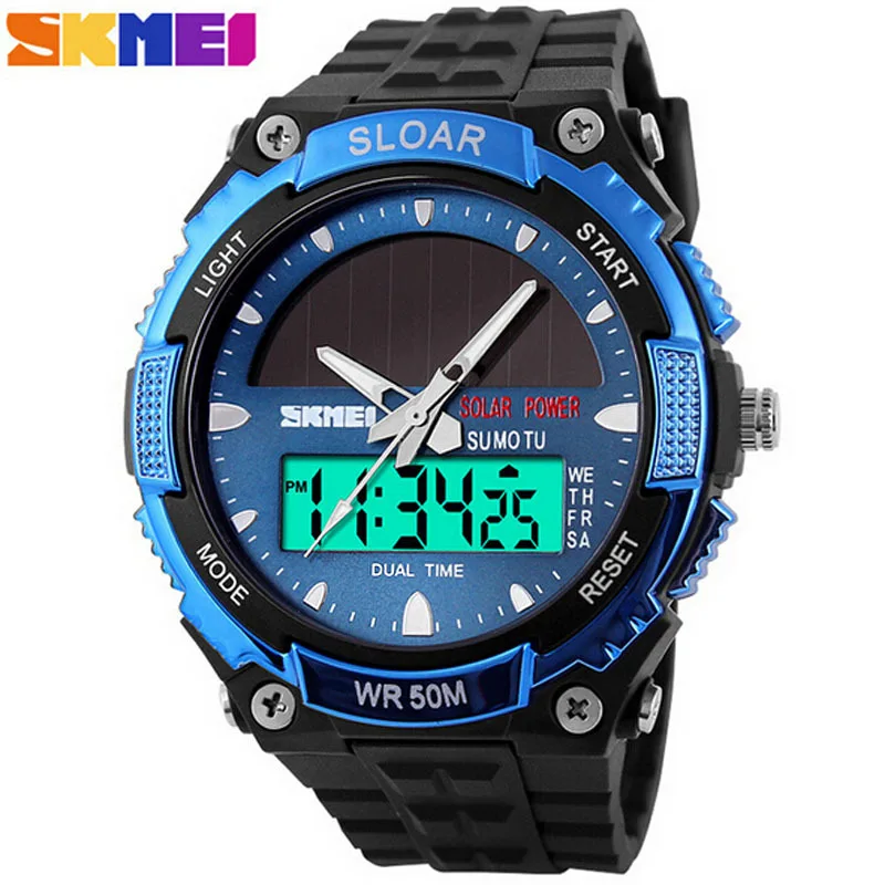 waterproof solar powered watch