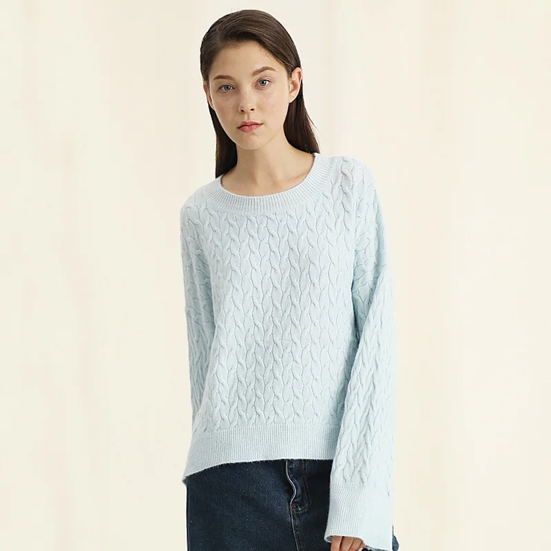 Winter Knitted Pashmina Pullovers Sweater Women Solid Casual Long Sleeve Sweaters Thicken O Neck Christmas Party Pullover 2018 | Женская