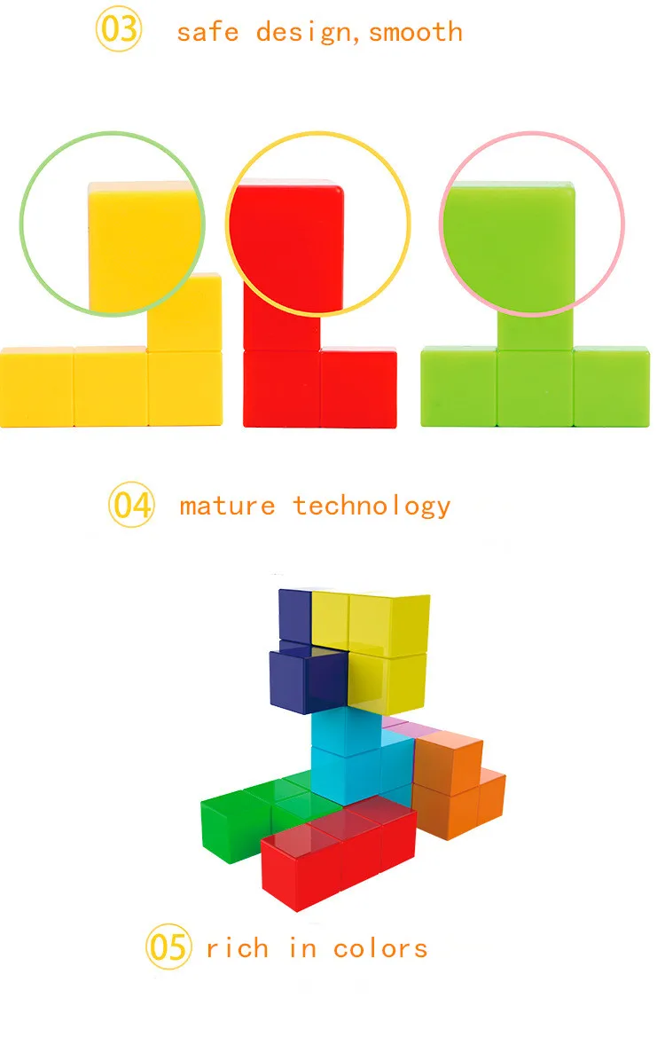 Магнитные кубики, Магнитный конструктор, строительные игрушки, набор, Магнитные Развивающие игрушки для детей, подарок, головоломка, волшебный куб