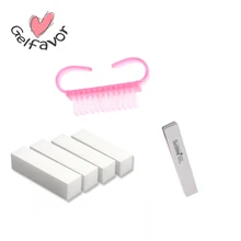 Gelfavor щеточка для чистки ногтей пилка для удаления ногтей sunshine пилка для ногтей прямой буфер для ногтей УФ гель набор для полировки ногтей Губка