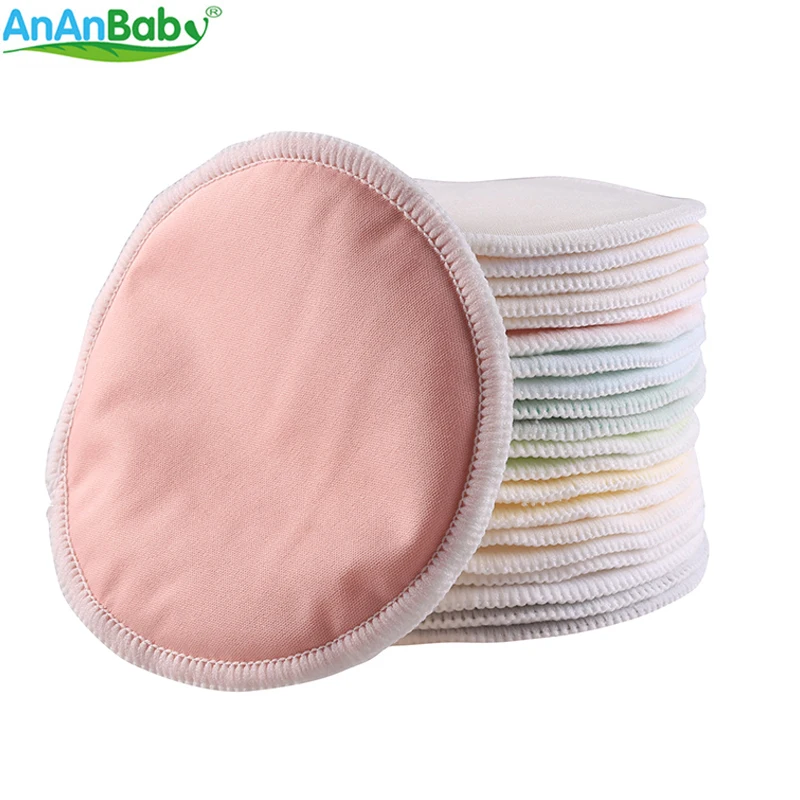 Ananbaby 10 шт. бамбуковые накладки для груди с сумкой стирки и мини влаги