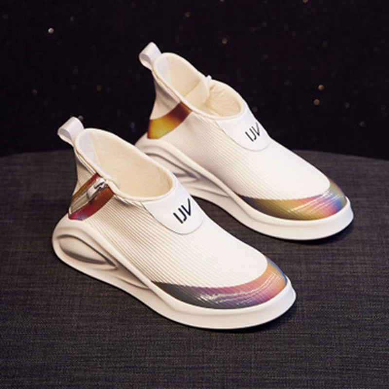 

2018 autumn new fashion simple color matching casual shoes women trend comfortable versatile flat shoes.