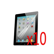 10x Плёнки+ 10x чистой тканью, ЖК-дисплей прозрачный Экран защитная плёнка для НУА Вэй щитки для Apple iPad 2/3/4 iPad2 iPad3 iPad4 9,7"