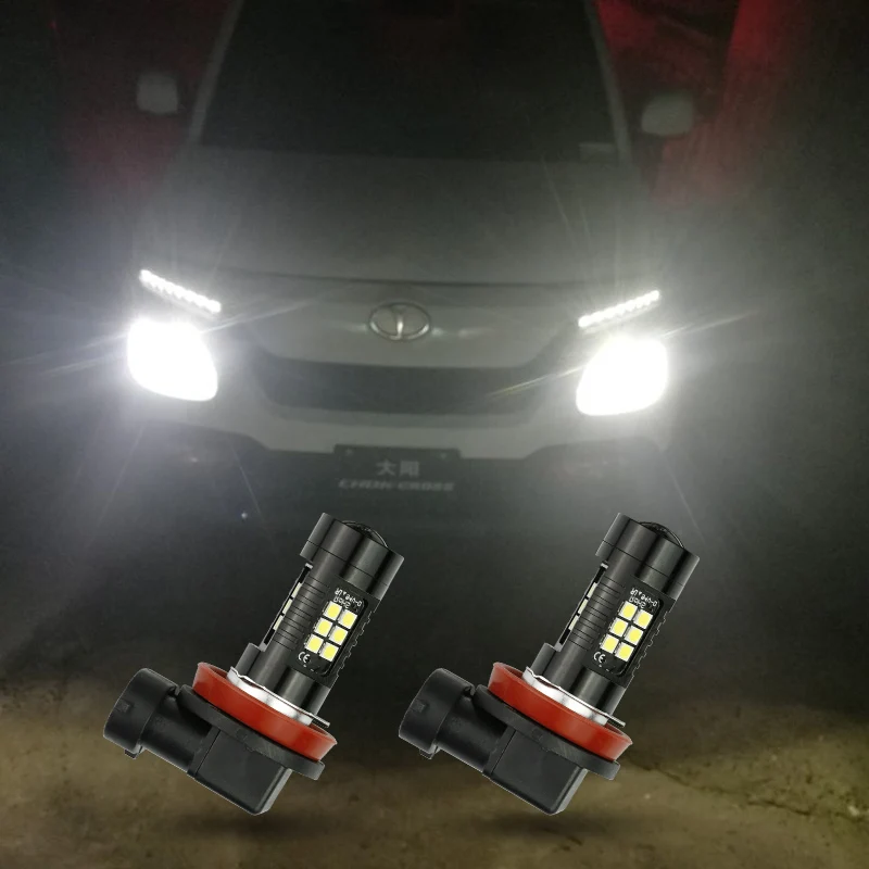 2 шт. H8 H11 Led HB4 9006 HB3 9005 Противотуманные фары s Лампа 6000 лм K белая автомобильная