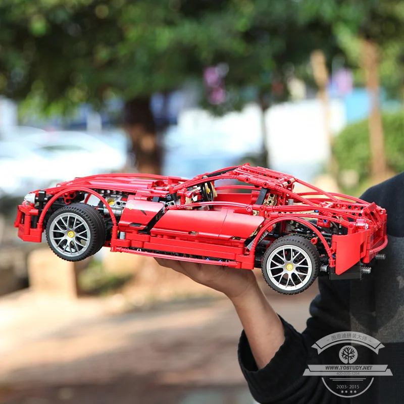 1327 шт. техника decool 3333 racer car F1 599 GTB Fiorano RC строительные блоки игрушки для мальчика
