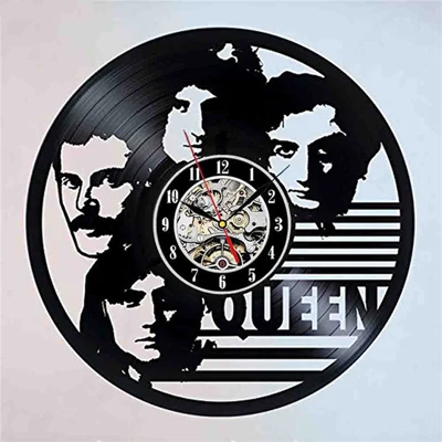 Винтажные виниловые настенные часы queen Rock Band 3D Стикер Украшение музыкальная тема Подвесные часы настенные часы искусство домашний декор 12" - Цвет: 9