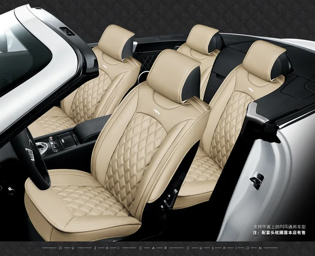 Leather Car Seat Cover Four Season General Use Luxury Leather Car Seat Cover Four Season General Use Luxury Cushion Pad Whole Surrounded