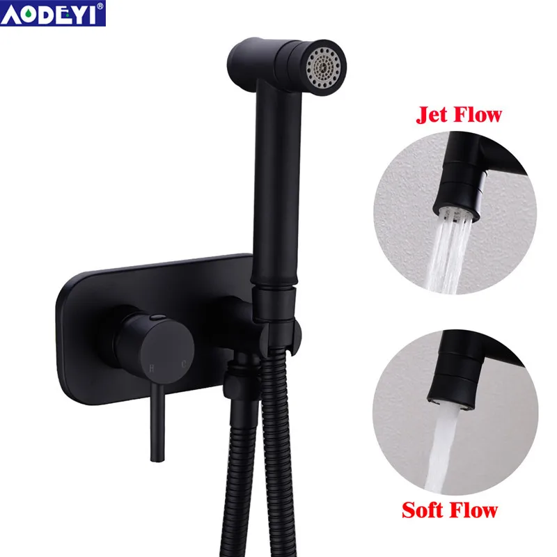 Billige AODEYI Messing Wc Heiße Kalte Bidet Spray Handheld Bidet Windel Set Bad Dusche Set Shattaf Sprayer Jet Douche Kit