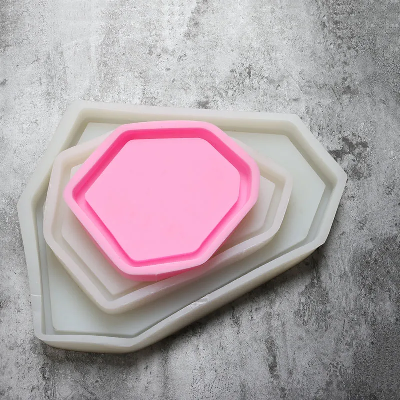 Ceny Płyty betonowe formy silikonowe taca cementowa formy świecznik formy ręcznie taca formy