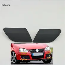 For Volkswagen VW Golf V MK5 GTI 2003-2009 Front Bumper Headlight Head Lamp Washer Nozzle Cover Cap 2x transparent housing headlight lens shell cover lamp assembly for vw mk5 golf 5 gti gli jetta 2005 2009 car styling xnc