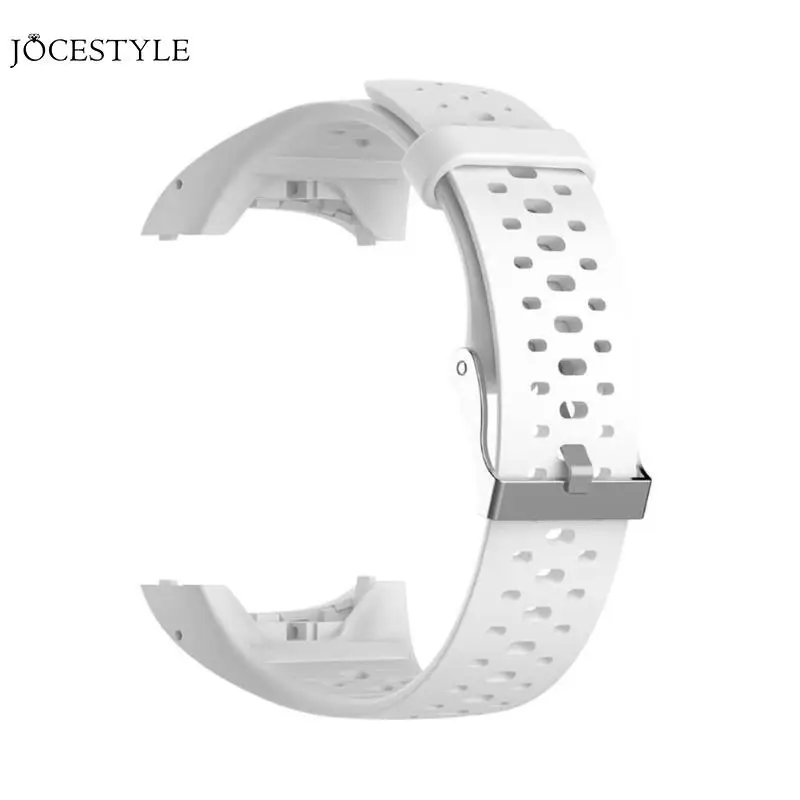 Силиконовый сменный ремешок для часов, браслет на запястье для Polar M400 M430, спортивные часы, регулируемый ремешок для часов, Прямая поставка - Цвет ремешка: Белый