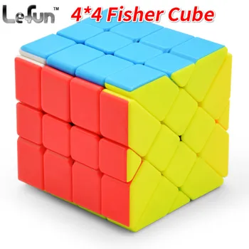 

Lefun 4*4*4 Fisher Magic Cube Stickerless 4x4 Magic Cube Cubo Magico Learning Educational Toys for Children