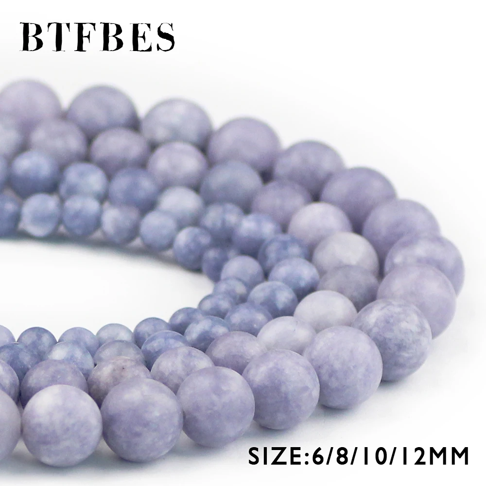 Натуральный Матовый Синий Морской камень Royalblue BTFBES AAA синие Бусины 6 8 10 12 м шарики
