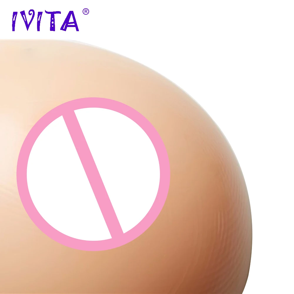 IVITA 600 г реалистичные силиконовые формы груди протез поддельные грудь для