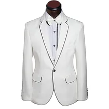 Для мужчин пиджак модная новинка сплошной цветной лацкан на одной пуговице куртка Для мужчин в деловом стиле; повседневные и нарядные куртка Поддержка настройки под индивидуальные нужды