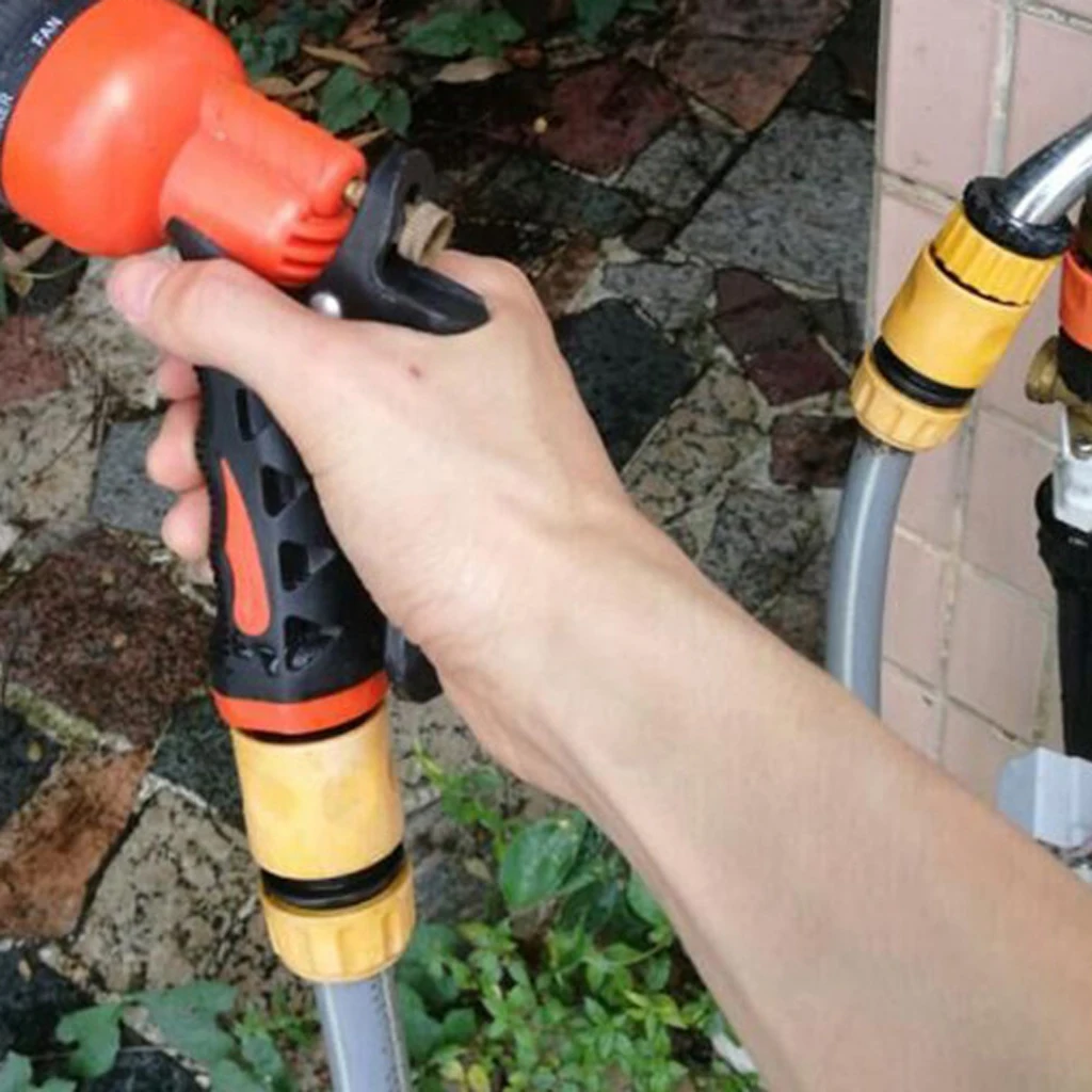 MagiDeal Outdoor Garden Spray Hose Nozzle Set Tap Fitting Connector Adaptor Hose Pipe Watering Tool