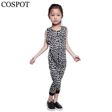 Гаремные Комбинезоны для маленьких мальчиков и девочек, детские летние комбинезоны с леопардовым принтом, Милый джемпер без рукавов для мальчиков и девочек, Новое поступление года, модная одежда, 35