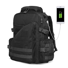 Black Outdoor Military Tactical Backpack Rucksacks Sports Bag Camping Hiking Hunting Bags Packs mochila militar Large Capacity