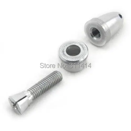Adaptateur moteur RC, diamètres 5mm et 6mm, sur fond blanc