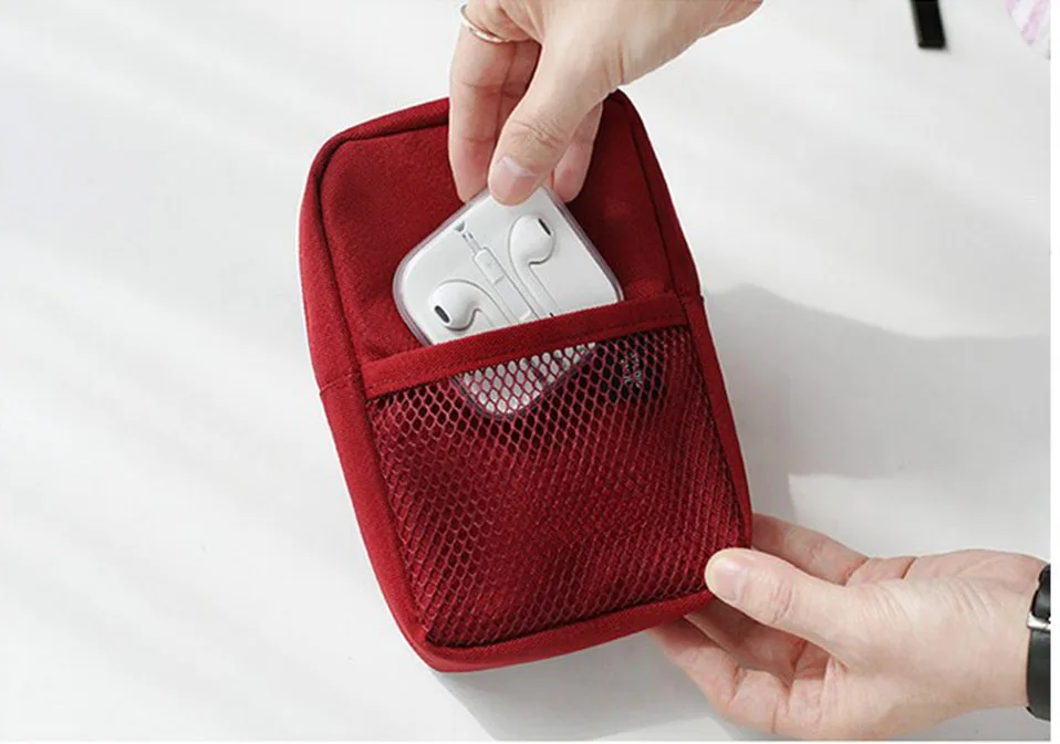 Travel Gadget Organizer Bag Portable Digital Cable Bag Electronics Accessories Storage Carrying Case Pouch Case For Earphone (11)
