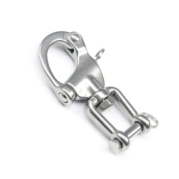 

70mm Swivel Shackle 304 Stainless Steel Quick Release Boat Anchor Chain Eye Shackle Swivel Snap Hook for Marine Architectural