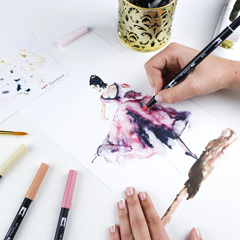 tombow dual brush pen aliexpress