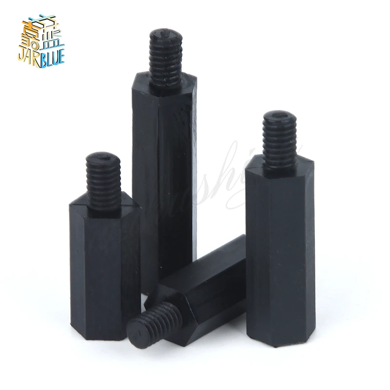 50 шт. M2 * L + 5 мм M2.5/M3/M4 6 резьба пластиковый винт для материнской платы