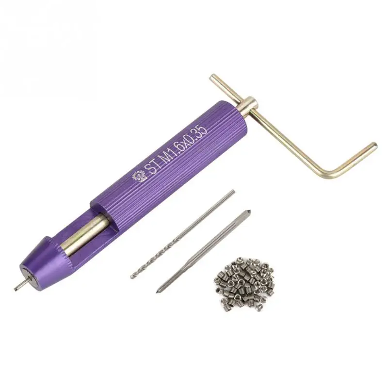 50Pcs Stainless Steel Thread Repair Insert kit Coiled Wire Inserts Helical Screw Threaded