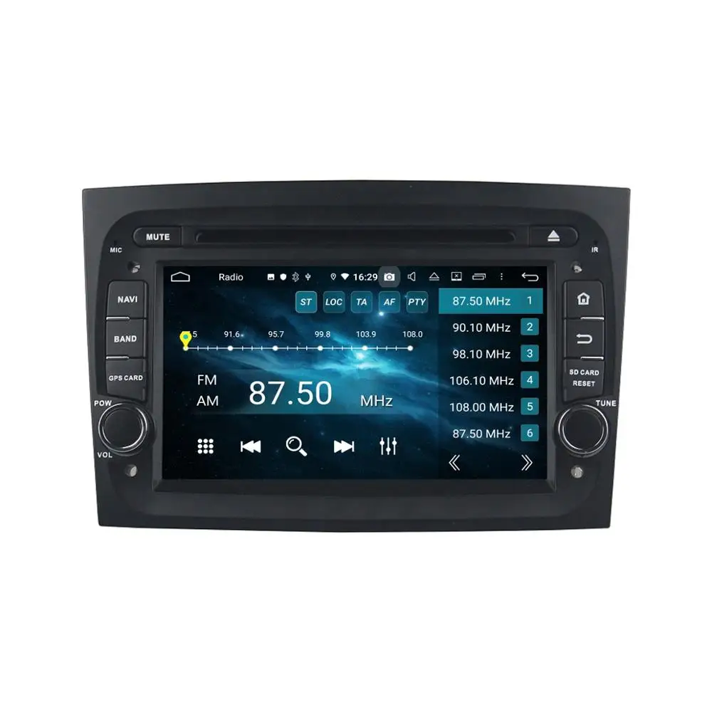 Excellent 4GB RAM Octa Core 7" Android 9.0 Car DVD Player for Fiat DOBLO 2016 2017 2018 Radio GPS 4G WIFI Bluetooth 4.2 USB Mirror-link 2