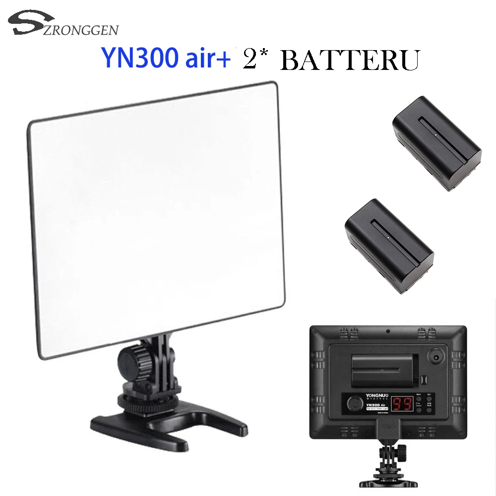 bilder für Yongnuo yn300 air yn-300 air yn 300 air pro led-kamera-videoleuchte für canon nikon + 2 * batterie bilder für Yongnuo yn300 air yn-300 air yn 300 air pro led-kamera-videoleuchte für canon nikon + 2 * batterie