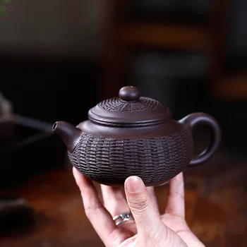 

Manual Raw Ore Purple Ink For Imprinting Of Seals Bamboo Weaving To Fake Something Antique Kettle Kungfu Online Teapot Tea Set